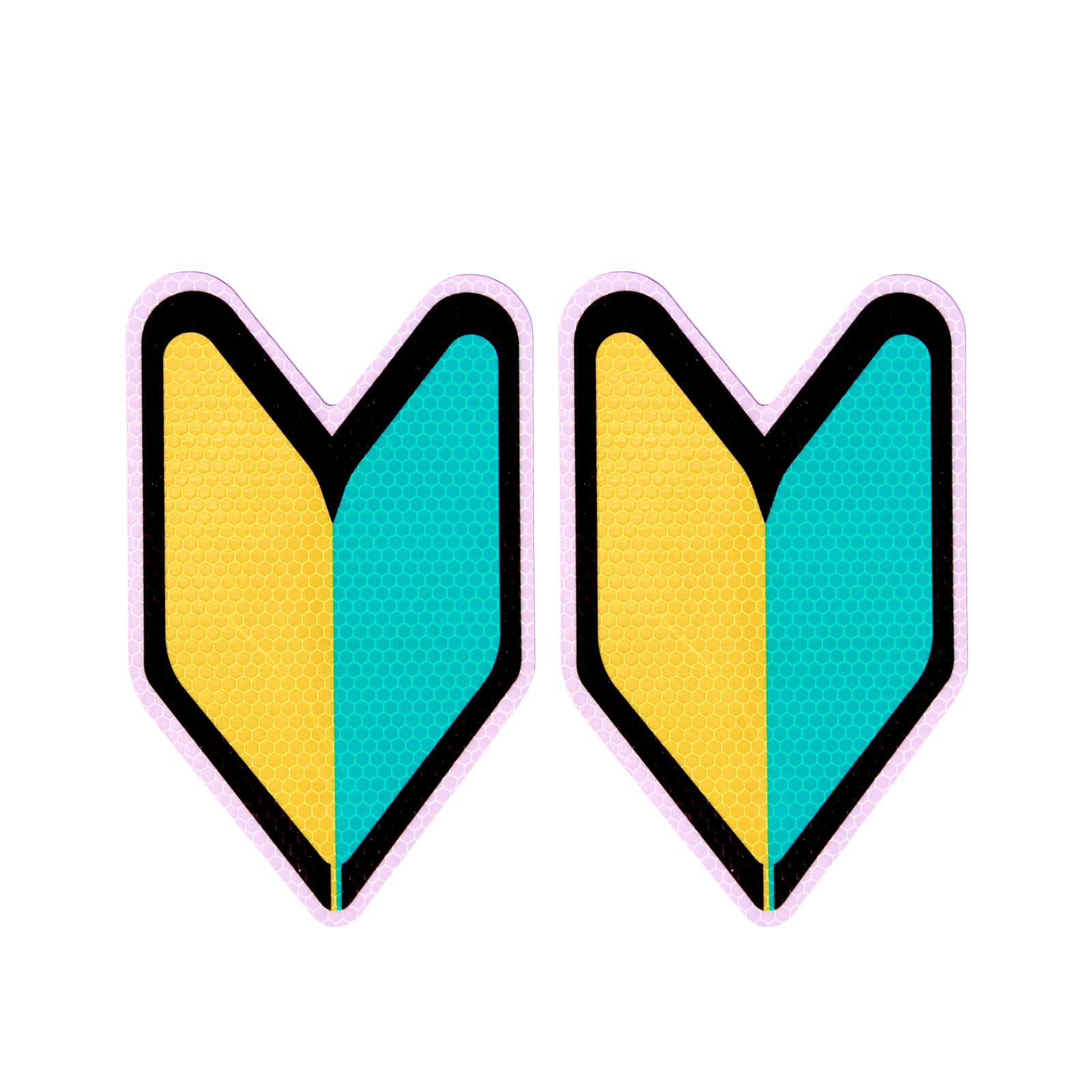 

Set of 2 Beginner Driver Magnetic Highly Compliant with the Latest Road Traffic Includes Made in Reinforced Easy Night Safe Rental Car Thick Durable