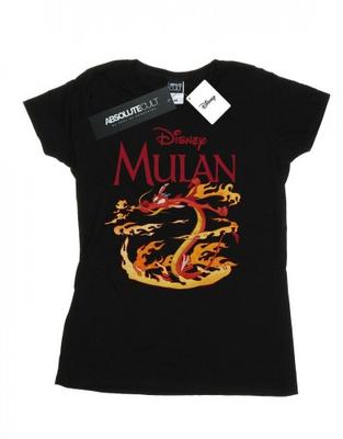 Womens/Ladies Mulan Mushu Dragon Fire Cotton T-Shirt