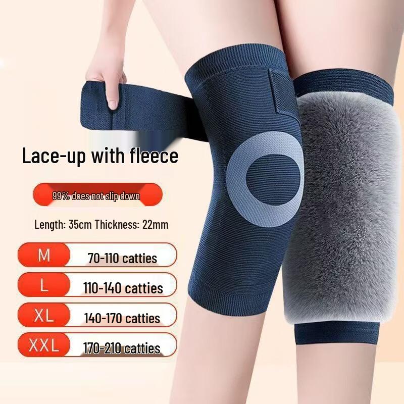 TULX Thermal Rabbit Fur Knee Straps
