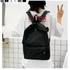 Men's and Women's Solid Color Canvas Backpack - Korean Style for High School & Middle School Students
