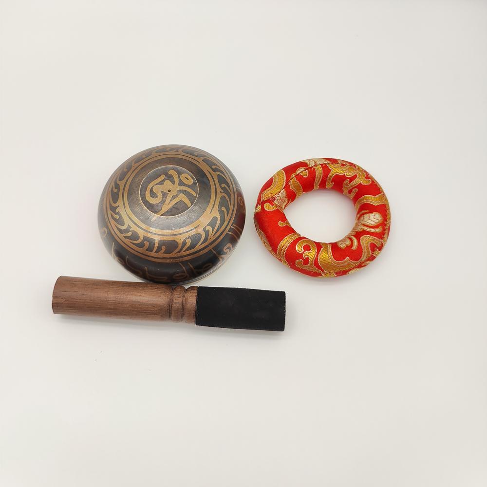 Nepal Tibetan Singing Bowl,Sound Buddhism Nepalese Buddhist Tibet Copper Bowls for Yoga Meditation, Sound Bowl Music Therapy