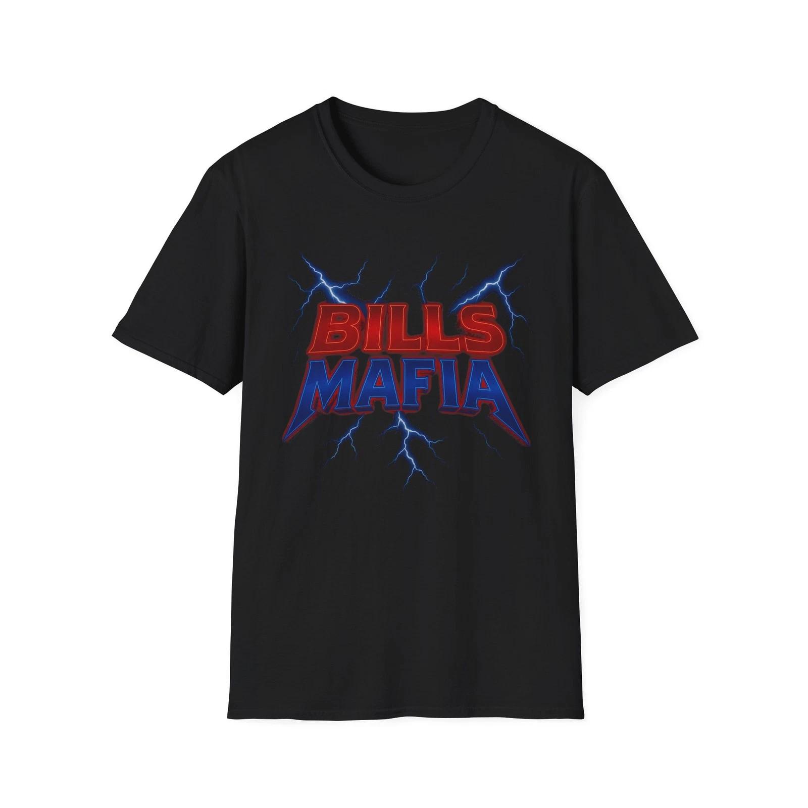 Men s and Women s T-shirts Bills Mafia Ride the Lightning T-Shirt | Buffalo Football Tee XXXXL