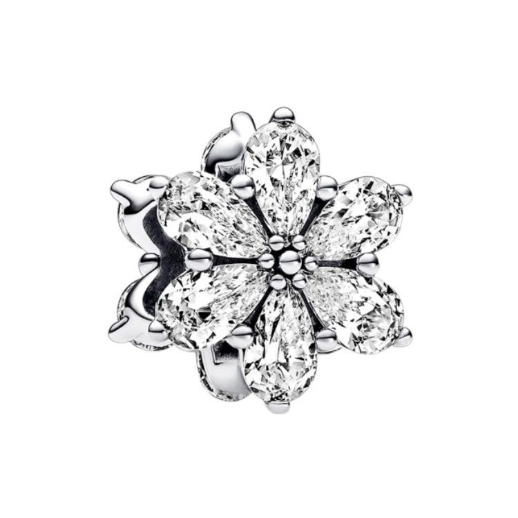Pandora Sparkle Collection Shimmering Snowflake 925 Silver Jewelry Accessories Unisex Jewelry 792623C01 Box