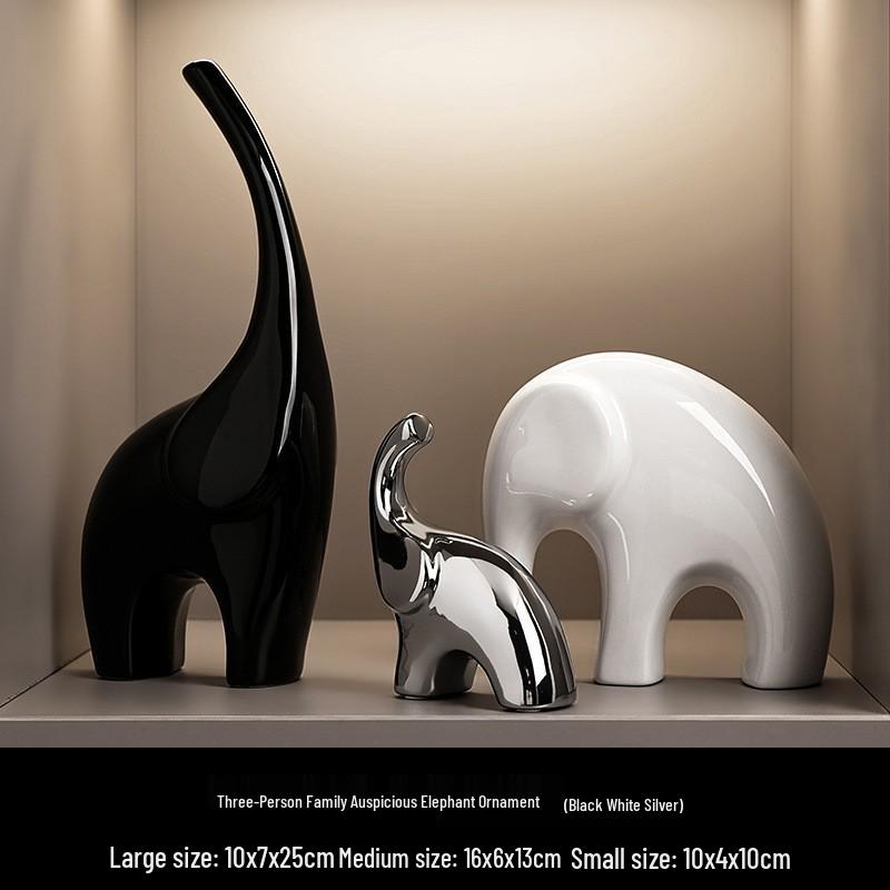 Elegant Ceramic Bear Wine Rack: Red Wine Display and Cup Holder for Luxurious Living Room Decor