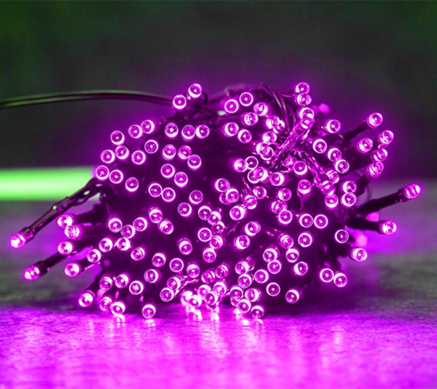Outdoor Tree Garden Patio Christmas Wedding Decor Solar Powered Warm White LED String Lights IP65 Waterproof Auto On/Off 8 Modes