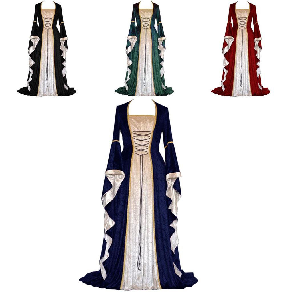 Elegante Cosplay da Donna del XVIII Secolo Abito Medievale con Tocco Gotico Vittoriano Rinascimentale