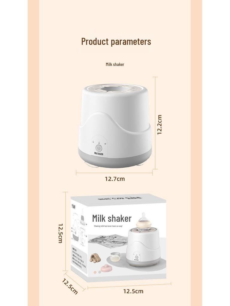 Portable Three-Speed Automatic Milk Shaker with Timer and Insulation