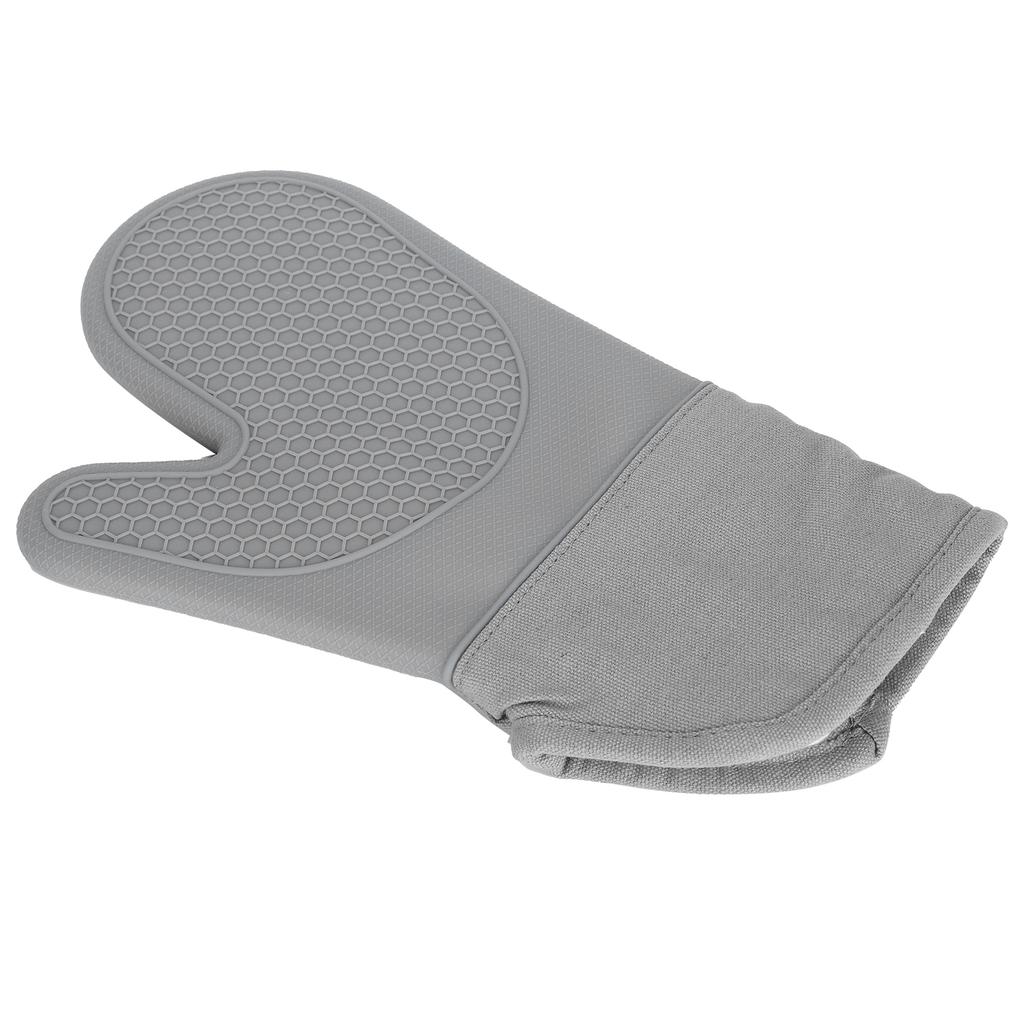 Silicone and Cotton Oven Glove Kitchen Heat Resistant Mitts for Microwave Oven Home Bakery
