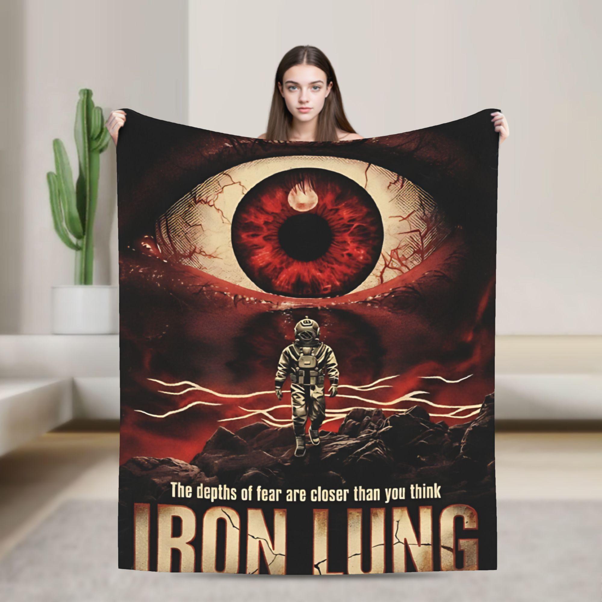 

Horror Game Iron Lung Flannel Blanket Winter Warm Throw Blanket for Girls Boys Outdoor Funny Bedspread Sofa Bed Cover 100x150cm