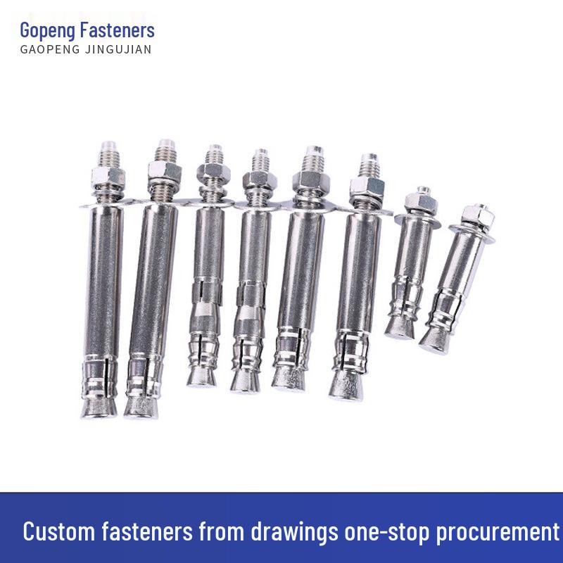 Post-Undercut Mechanical Expansion Bolt with Sleeve, Single/Double Tube