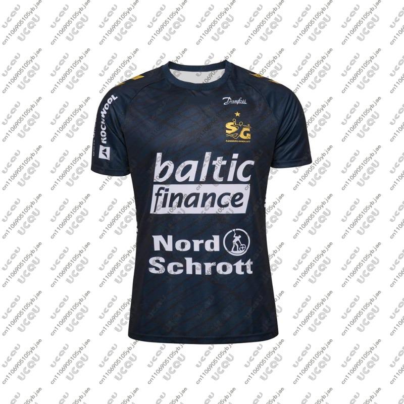 2025/26 Herren Kinder Heiße Jungen Kleidung Team Heim Männliches Oberteil Auswärts Sportbekleidung F-Flensburg-Handewitt T-Shirt Auswärts T-Shirt Geschenk Handball Trikot L