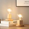 Wood Living Room Night Light Home Decor Bulb Holder Wood Lamp Holder Lamp Stand Base Lamp Base