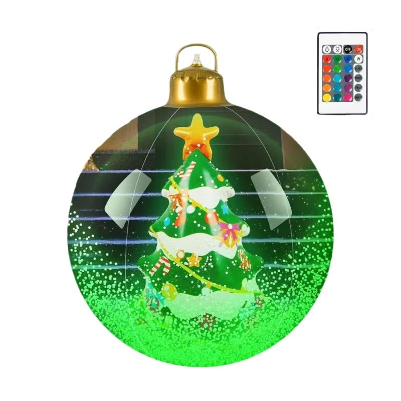 

Меняющий цвет светодиодный светящийся снеговик, елочное украшение для рождественской вечеринки, украшение для дома, двора, праздничный декор, шар
