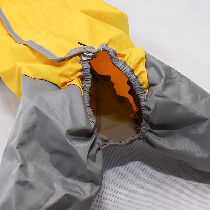 Outdoor Dog Raincoat Jumpsuit Waterproof Dog Suits Rain Cape For Medium Big Dogs Four Corner Hooded Jacket Poncho Pet Rain Coat