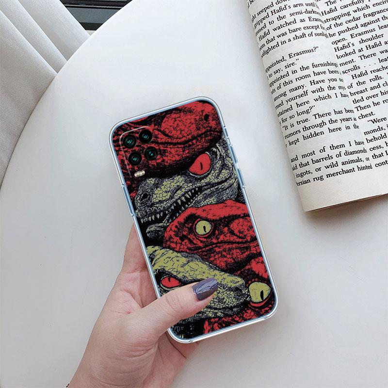 Dinosaur Transparent Phone Case for Motorola Moto E22I E22S E22 E32 E40 E7 E7I G Plus Power Play Stylus G22 G14
