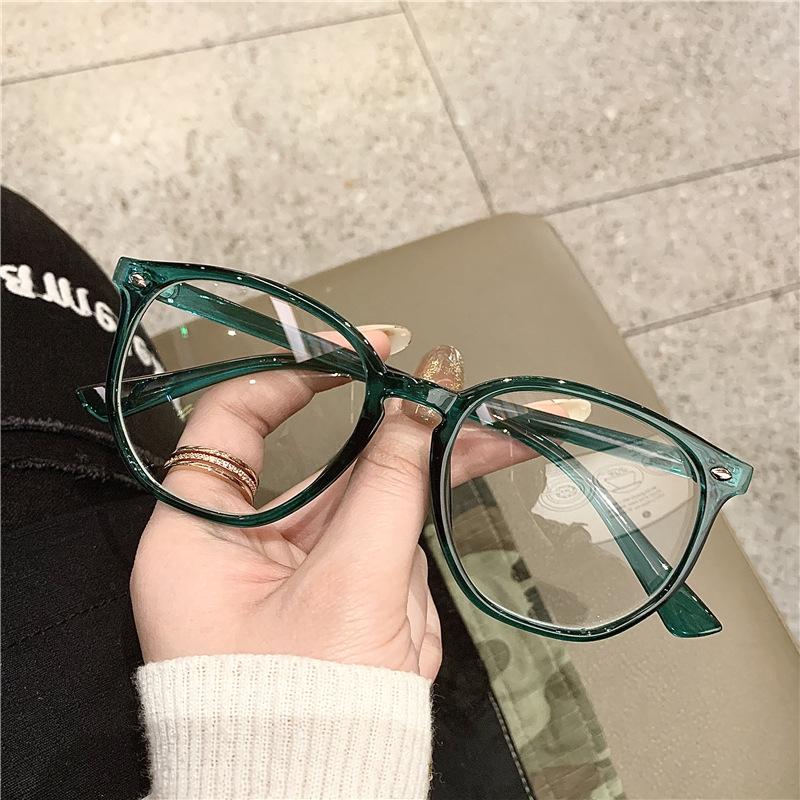 Fashionable Myopia Glasses Ultra Light Computer Glasses Frame Men s and Women s Anti Blue Light Polygonal Square Glasses Myopia -3.5