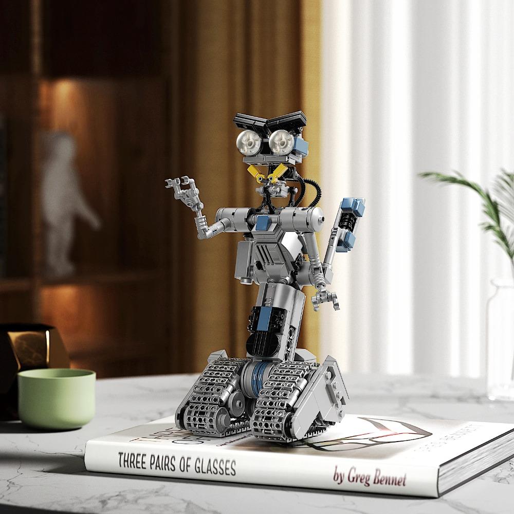 Buildmoc Johnny No.5 Robots Number Five Figures Robot 387PCS Brick MOC Set Building Blocks Kits Toys for Children Kids Gifts Toy