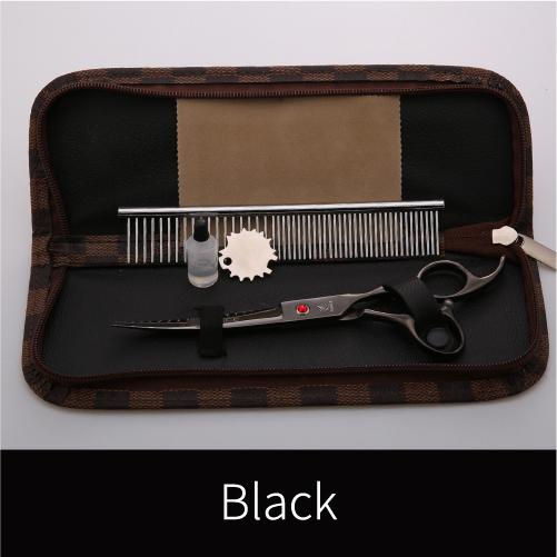 Fenice Curved Grooming Scissors 7.0 Inch Up Curved Scissors for Dogs Pet Shears