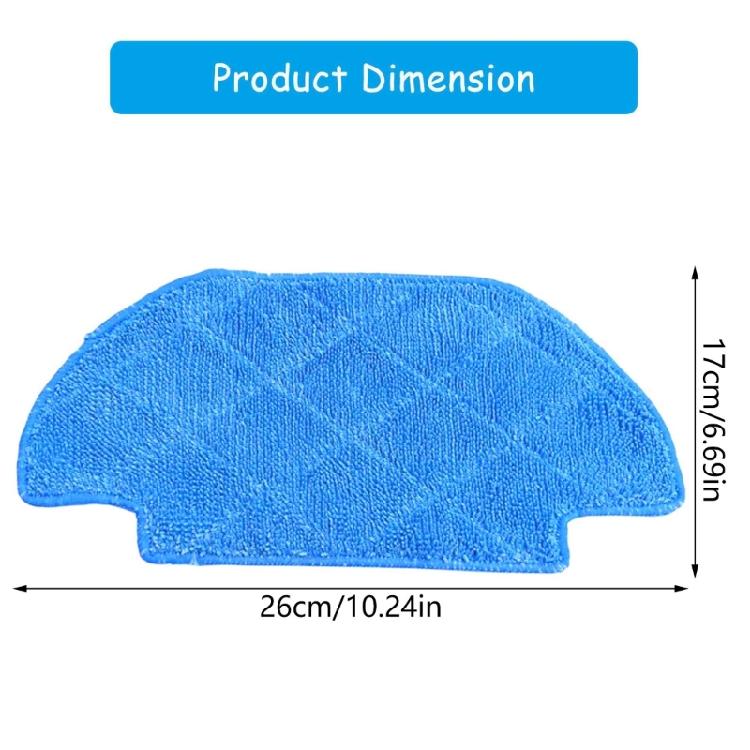 Pack of 5 Cleaning Cloths Mop Attachments Mopping Cloth Replacement Pad Cotton Texture Suitable for ZK901 Robot Vacuum