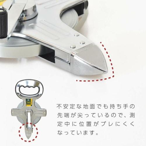 K's Planning Co., Ltd. 100m Steel Tape Measure, Rust-Resistant, Lightweight, Durable, Compact, Scale, Measurement, Surveying, Measuring, Sports Day, C