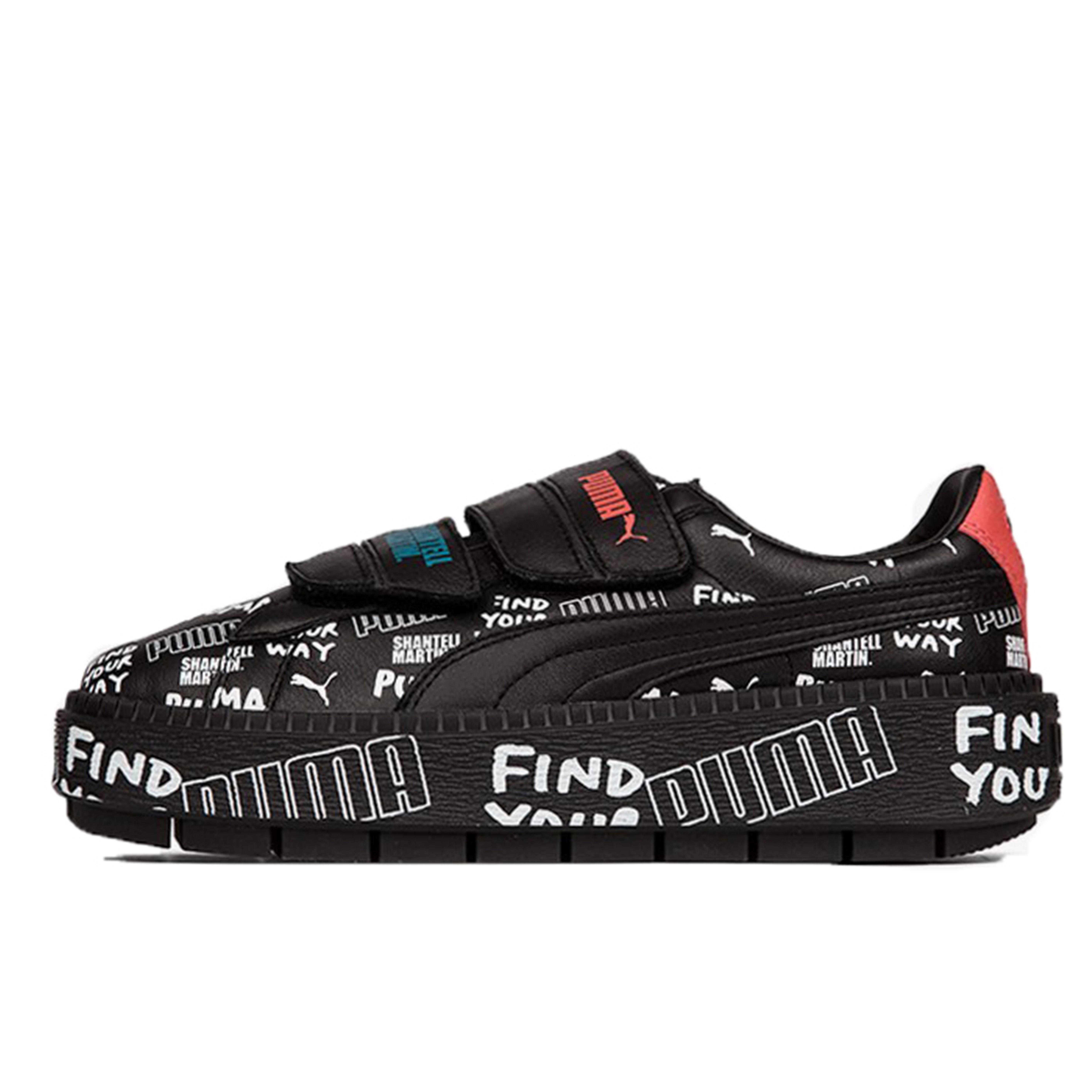 (WMNS) PUMA Shantell Martin x Platform Trace Strap Black Women s 366533-02 EU 37.5