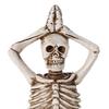 Baizihuahu Halloween Yoga Skeleton Statue, Funny Dead Figure for Party Decor, Resin Gothic Skull Ornament Haunted House, Garden Gift