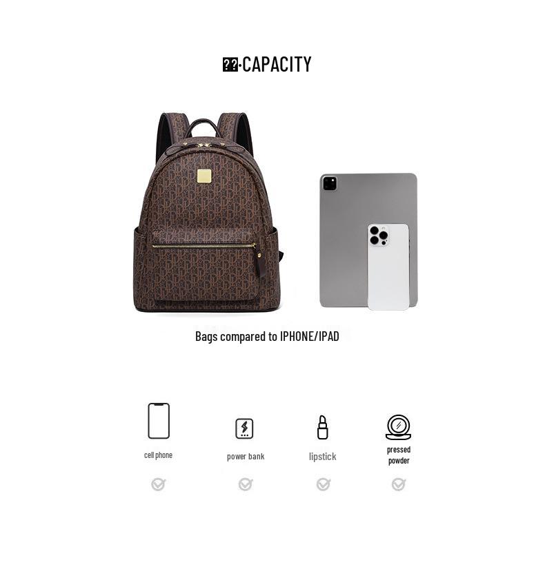 2025 Women's Mori Style Retro Fashion Letter Backpack