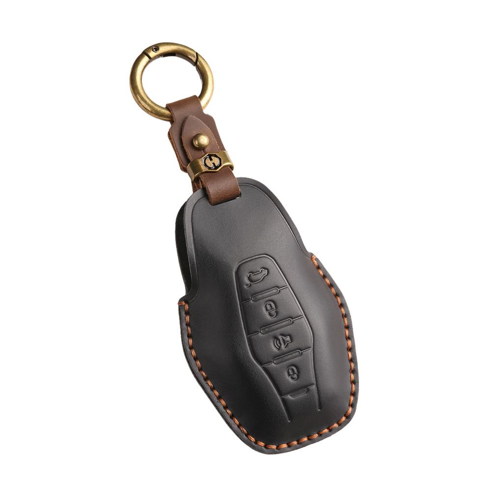 Retro Key Cover Is Suitable For Jietu X90 X95 X70Pro Jietu X70M Handmade Leather Key Case Ring.