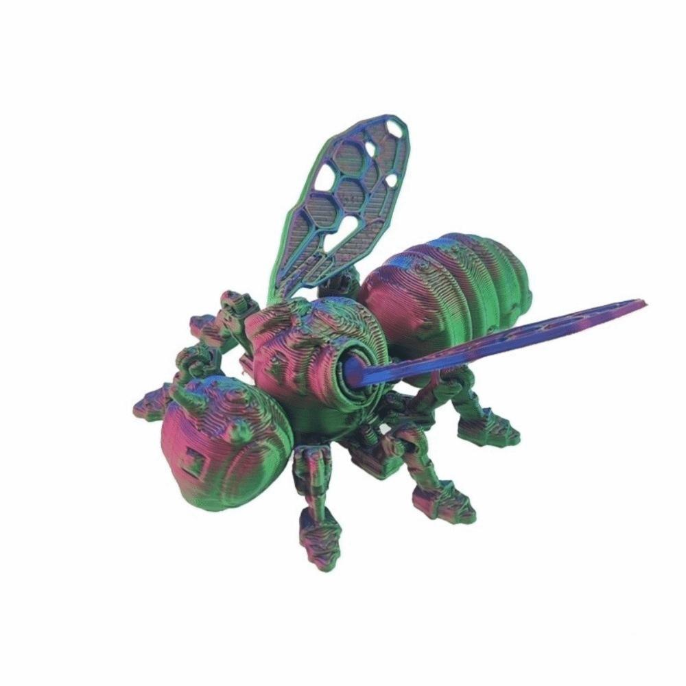 Movable Joint Mechanical Bee Toy Wing Joints Movable Joint Insect Toy  Home Decorations