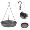 Garden Bird Bath Tray Hanging Bird Feeder Chain Hanging Outdoor Garden Drinking Water Bird Feeding Device Drinking Water Basin