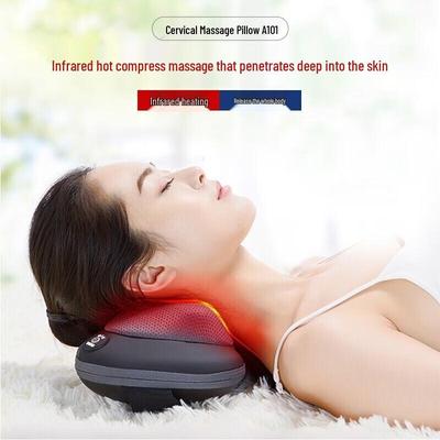 CLORIS Multifunction Neck & Shoulder Massager Pillow with Heat CN Plug (adapter Included)