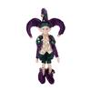 Purple-Green-Gold Sequin Christmas Elf Doll