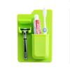 Portaspazzolini in silicone world Integrato Porta spazzolino in silicone Rack portaoggetti per dentifricio Rasoio Erogatore spazzolino da denti Organizzazione bagno