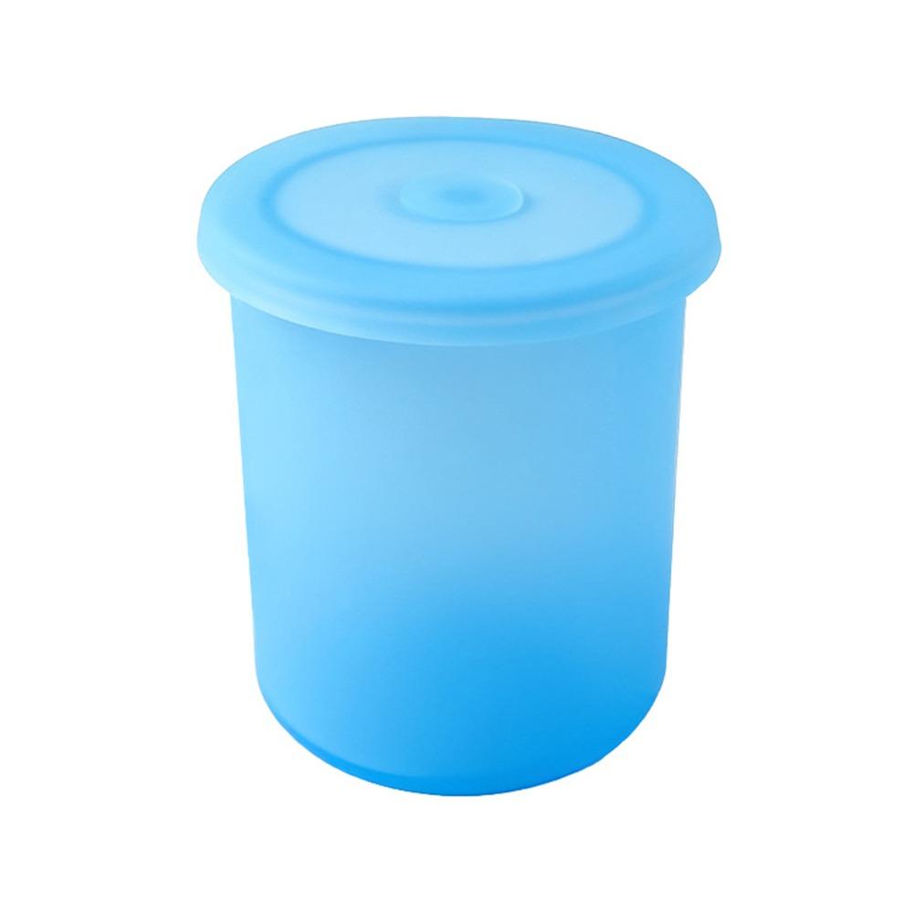 600/800/1000ml Silicone Storage Box White Blue Large Capacity Sealed Jars Food Grade Vacuum Preservation Sealed Tank