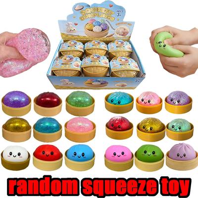 3 Style Colorful Simulated Dumpling Squishies Relaxing Relieve Anxiety Antistress Enhance Happy Reusable Rebound Squeeze Toy