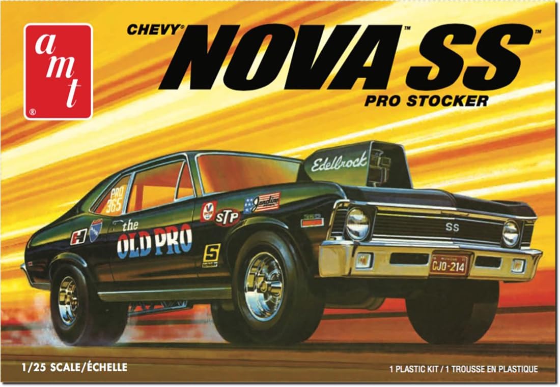 

Platz AMT 1972 Chevrolet Nova SS Pro Stocker Пластиковая модель AMT1142 1/25