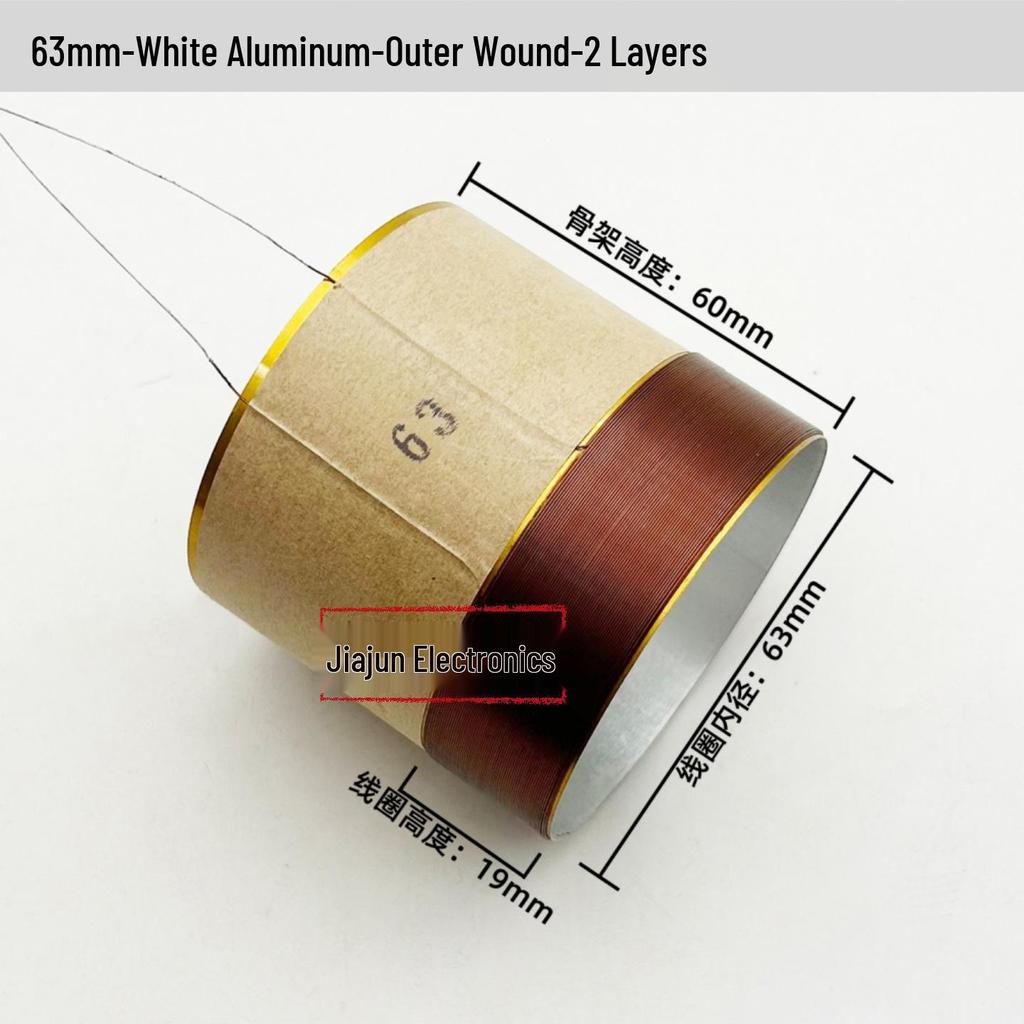 Black Aluminum Woofer Voice Coil Repair Kit - Core Wire: 25-125, Coil Sizes: 65.5mm, 75.5mm, 99.5mm