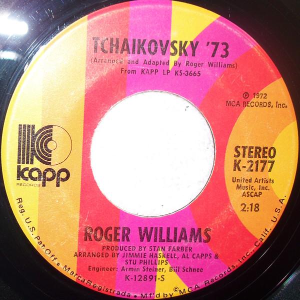 

7inch Record ROGER WILLIAMS The Way Of Love Tchaikovsky 73 K2177 Kapp Records 1973 US Jazz Used