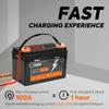 PowMr EU Warehouse 100AH 200AH 300AH 12.8V Portable Lithium Ion Battery 1KWH 2KWH 3KWH Energy Storage Battery