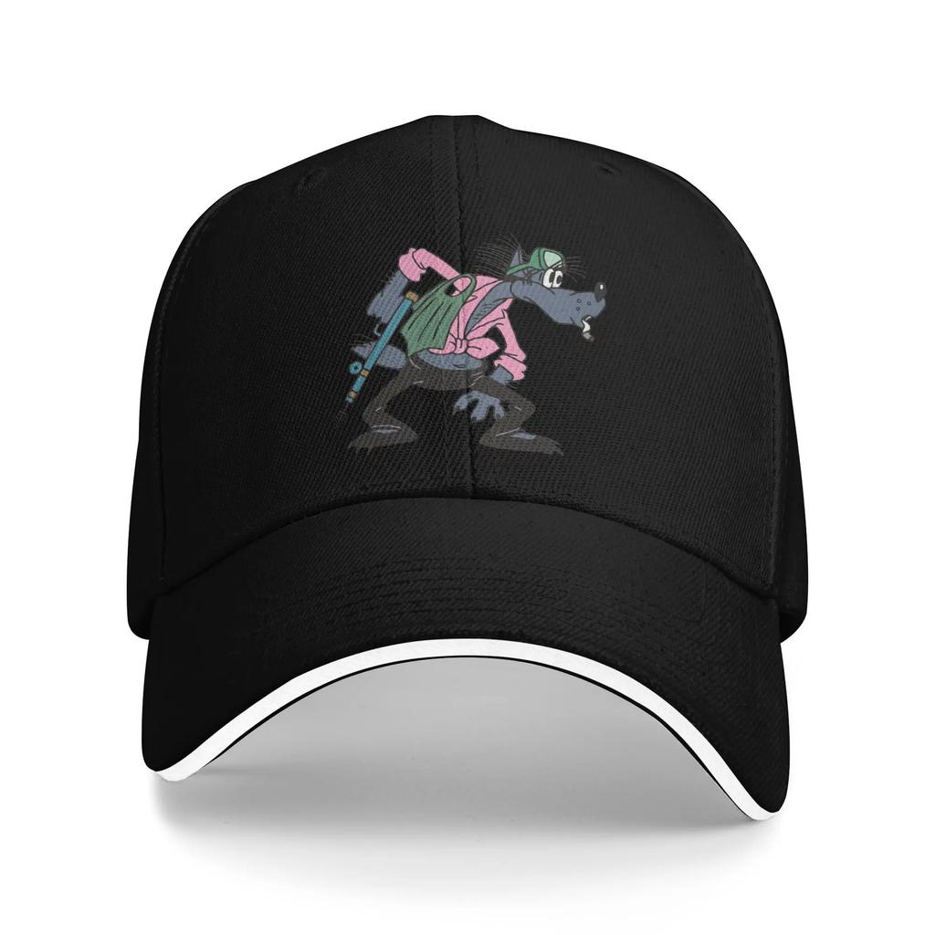 Nu Pogodi Casual Baseball Cap Cartoon Wolf Running Hippie Hip Hop Hats Summer Hot Sale Unisex Women Fitted Retro Baseball Caps