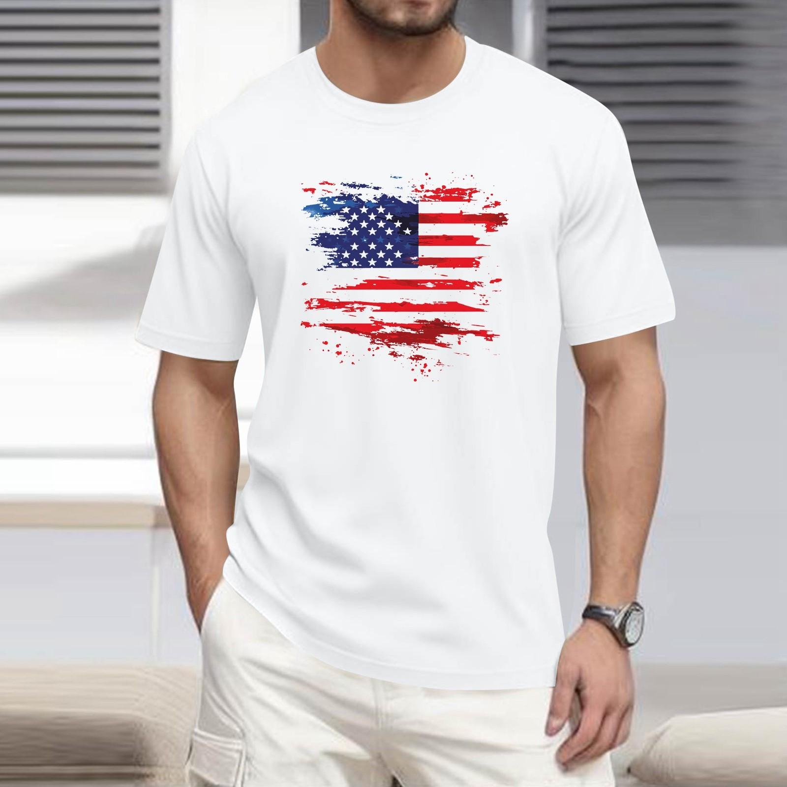 

Мужская футболка с принтом, короткий рукав, повседневный, выходного дня, модный, с круглым вырезом XL белый