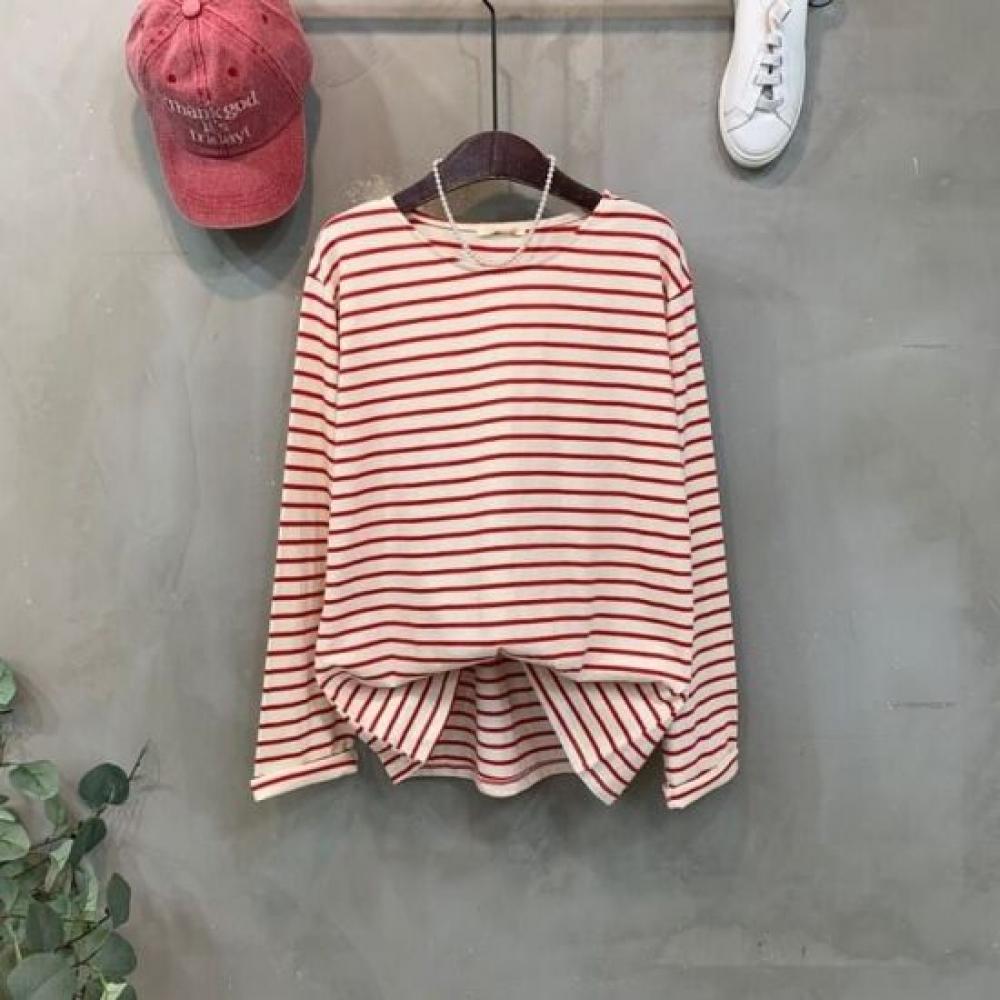 C S In The Room Women Sarah STripe baSiC Long Sleeve T ShirT 6Color