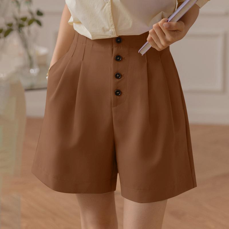 

VONDA Женские летние шорты с эластичной талией и карманами S оранжевый