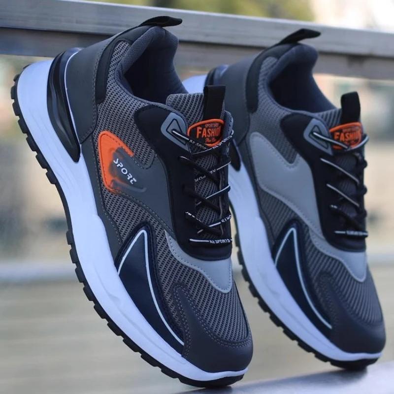 Модные мужские кроссовки 2024 зима фирменный дизайн удобные мягкие подошвы мужские — фото 3