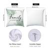 Floral Printed Pillows Home Sweet Home Family Decor Polyester Pillowcase, Sofa Decorative Cushion Cov Headboard Pillow