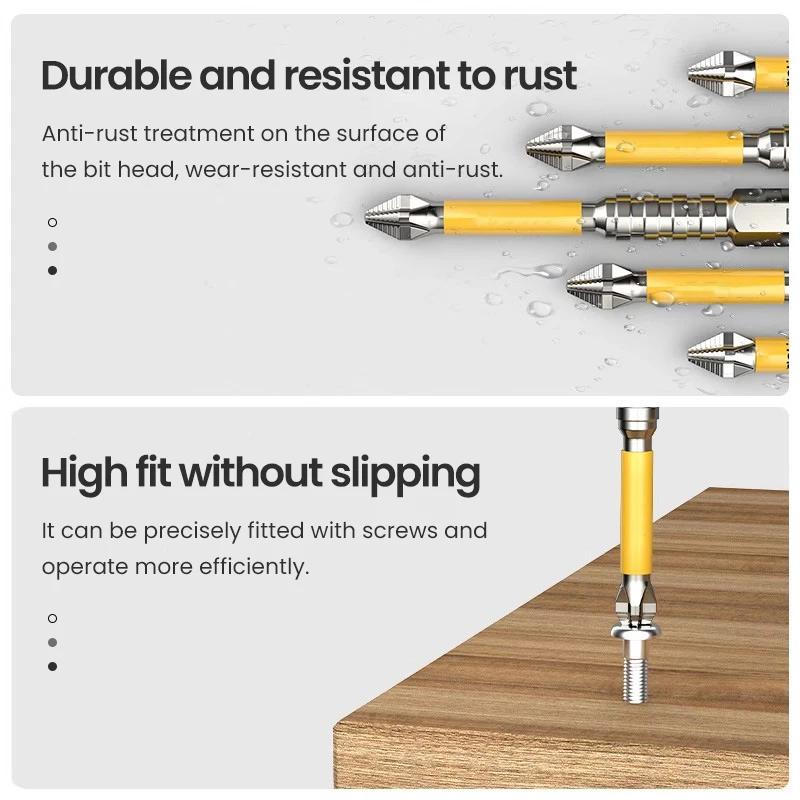 Non-slip PH2 Magnetic Batch Head Cross Screwdriver Hardness Drill Bit Screw Driver Hand Tools 25/50/65/70/90/150mm