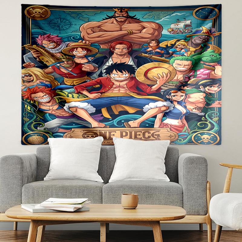 One Piece Print Tapestry, Lightweight Wall Hanging, for Bedroom, Dorm, Living Room, Home Art Decor, Birthday Christmas Gift for Friends