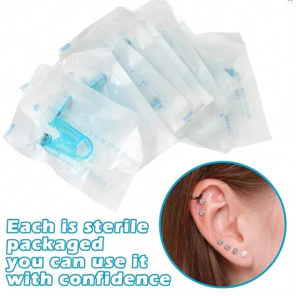 5/20Pcs Disposable Ear Piercing Gun Kit Asepsis Healthy Safety Nose Earring Piercer Tool Set Machine Kit Studs Body Jewelry