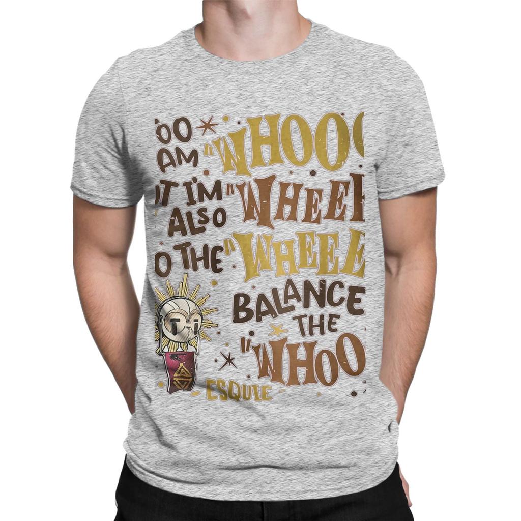 Esquie Clair Obscur Expedition 33 Whooo Wheee Koszulki z Nadrukiem Graficznym Męskie Damskie Czysta Bawełna T-Shirt Ubrania