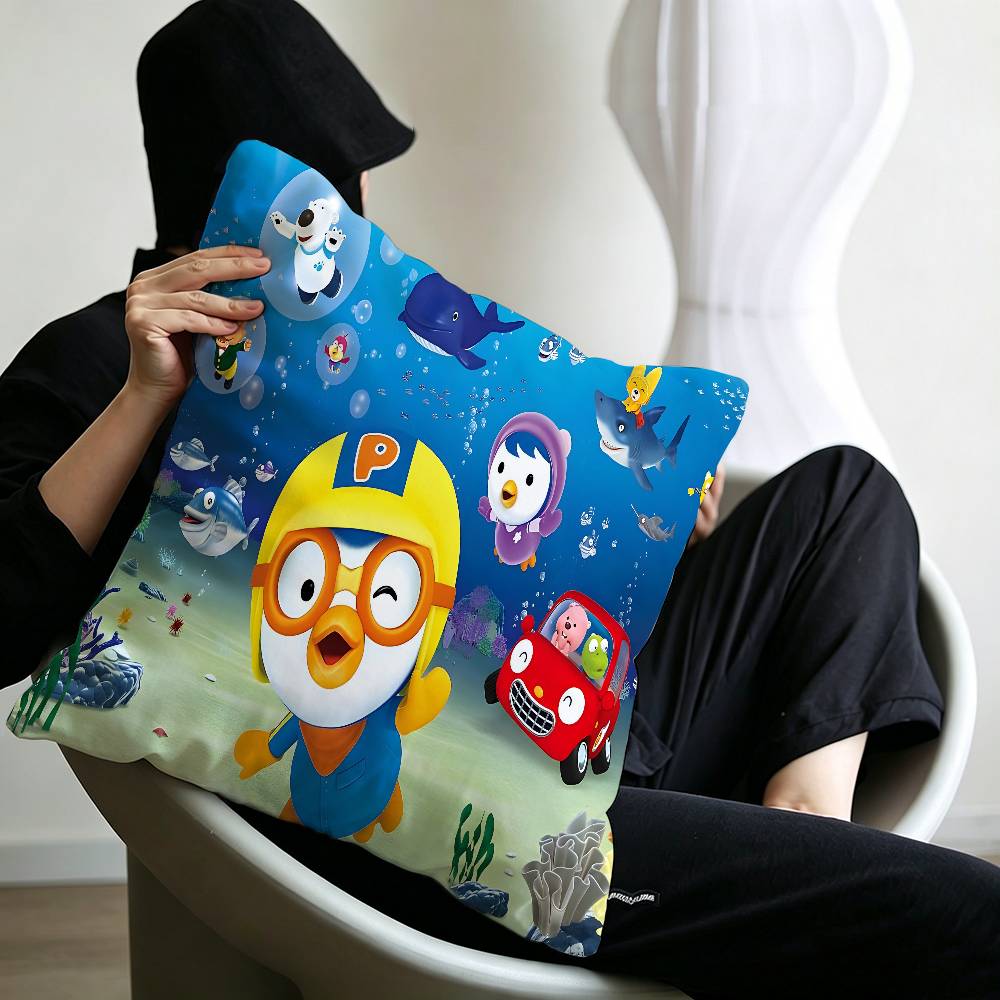 Anime Cute P-Pororos Maple Design Lucky Dragon pillow cover sofa cushion cover home room decoration children gift